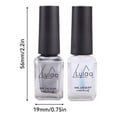 thumbnail image 2 of Ensemble de Vernis à Ongles Effet Miroir Argenté 2 Pcs 6ml, 2 of 8