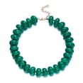thumbnail image 2 of NICKSUN Vibrant Dopamine Color Resin Beaded Choker Necklace, Smooth Flat Round Disc Collarbone Statement Necklace, Minimalist Summer Vacation Stackable Jewelry, 2 of 7