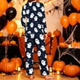 thumbnail image 4 of Fewfanhot Womens Sleepwear Halloween Pajama Set Crew Neck Pjs Long Sleeve Loungewear Pajamas Plus Size Sleepwear, 4 of 5
