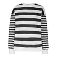 thumbnail image 4 of Ruyang Sweatshirts for Women Crewneck Long Sleeve Striped Tops Lightweight Fashion 2024 Women Clothes Pullover Tops, 4 of 8
