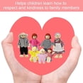 thumbnail image 2 of Dolls Family Set Dolls Houses People, Sets of 7 People Wooden Family Doll Toys Dolls House Accessories for Doll House Kids Children Toy, House Family, 2 of 4