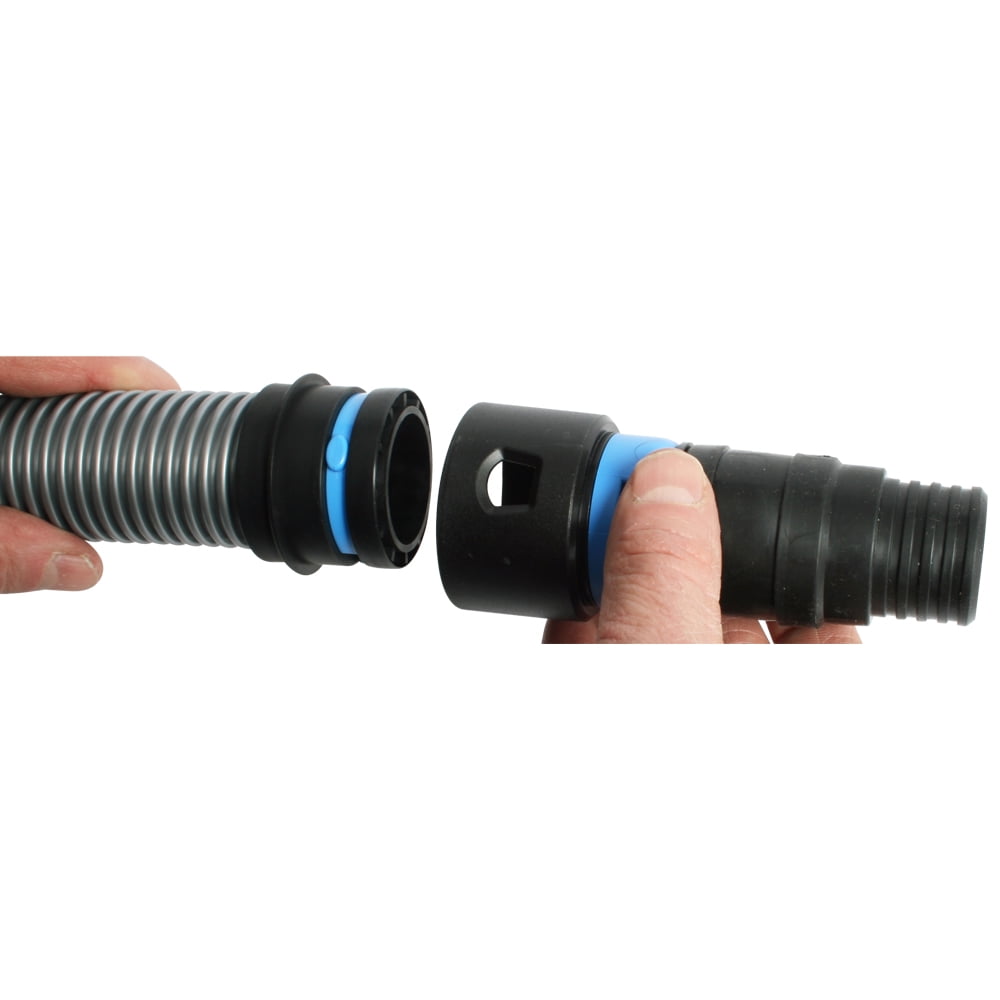 Cen-Tec Systems 96524 Quick Click Dust Separator and 16 Ft. Hose for Home and Shop Vacuums with Expanded Multi-Brand Power Tool Adapter Set, Black