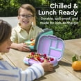 thumbnail image 4 of Bentgo Chill Kids Leak-Proof Lunch Box - 4-Compartment Bento Box with Built-In Ice Pack, 3.3 Cup Capacity, PFAS & BPA-Free, Microwave & Dishwasher Safe, Ideal Size for Ages 3 to 7 (Vivid Orchid), 4 of 9