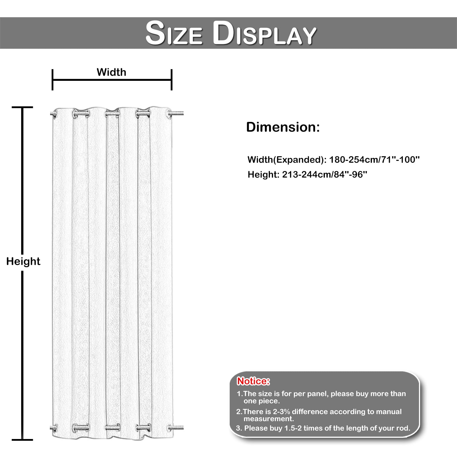 DONGPAI 71"x96" Sheer Outdoor Curtains for Patio Waterproof Grommet Indoor Voile Sheer Curtains for Living Room, Bedroom, Porch, Pergola, Cabana,1Panel,White
