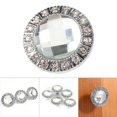 thumbnail image 1 of Cabinet Knob, Wardrobe Knob Clear   Glass Single Hole  For Drawer, 1 of 7