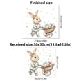 thumbnail image 3 of HuiXinOu Easter Bunny Egg Window Sticker, PVC Adhesive Waterproof Design, Festive Themed Wall Decoration, Suitable for Home, Window and Easter Holiday Decor, 3 of 6