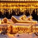 thumbnail image 2 of 1x luces navideñas para decoración de exteriores, 5 m de caída, 0,4-0,6 m, cortina de luces LED, guirnalda de luces para fiestas de bodas y Año Nuevo, 2 of 5