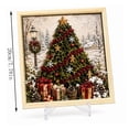 thumbnail image 3 of 3D Fabric Poke Art Kit Christmas Tree Gift 7.87in DIY Craft Set with Frame Stand and Poke Tool for Home Decor and Gift, 3 of 5