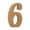 G, variant on 4 Inch Wood Numbers, Unfinished Wood Numbers for Wall Decor, Decorative Standing Number Slices, Sign Board Decoration for Craft, Home & Party Projects(6)