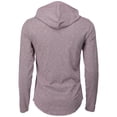 thumbnail image 4 of H2H Mens Casual Slim Fit Lightweight Slub T-Shirt Hoodie RED US S/Asia M (CMOHOL080), 4 of 6