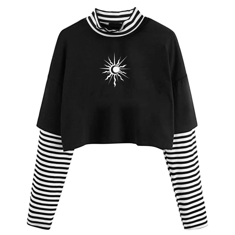 white hooded crop top