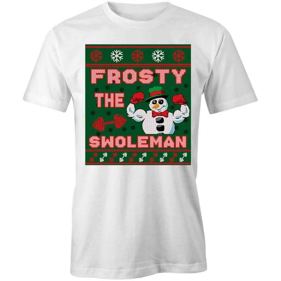 Frosty The Swoleman T-Shirt | White Tee Gift