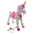 thumbnail image 1 of Unicornio Montable Machuka Blanco con Sonido, 1 of 5