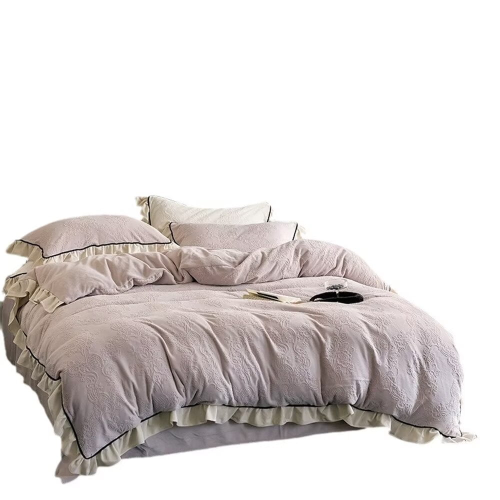Zhuge Bed Sheets Set, Bedding Sheets Pillowcases Kit, Twin Bed Set, Hotel Bedding, Home Decor(Purple)