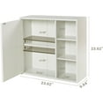 thumbnail image 6 of ANHDAH Bathroom Wall Storage Cabinet with Door and Adjustable Shelf, Medicine Cabinet for Kitchen, Laundry, White, 6 of 7
