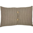 thumbnail image 2 of VHC Brands Sawyer Mill Plow Throw Pillow, Charcoal, 14x22, 2 of 7