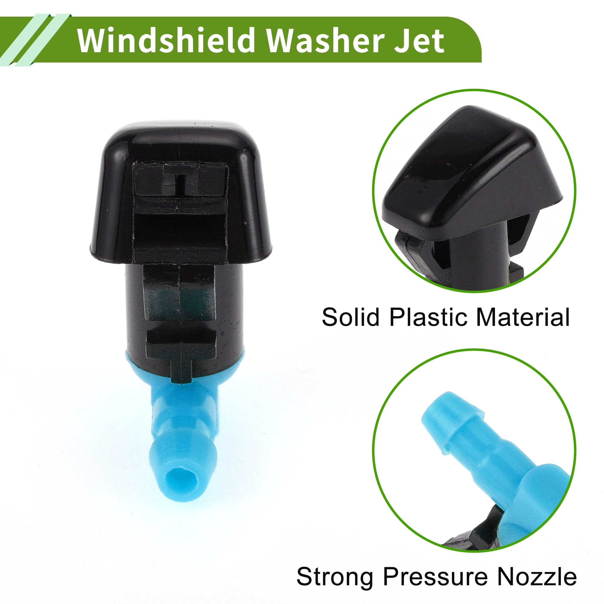 Unique Bargains Washer Nozzle for Ford Edge 2011-2015 Black,Blue Plastic 1 Set