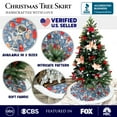 thumbnail image 3 of Scandinavian Forest Animal Pattern Tree Skirt, 3 of 6