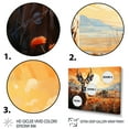 thumbnail image 3 of Designart "Gazelle horizon I" Animals Floater Framed Wall Art Living Room, 3 of 7