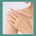 thumbnail image 1 of Anillo de plata esterlina s925 con diseño de arcoíris apilado, estilo europeo y americano, moderno, para mujer, joyería de moda, diseño de nicho de lujo ligero, 1 of 3