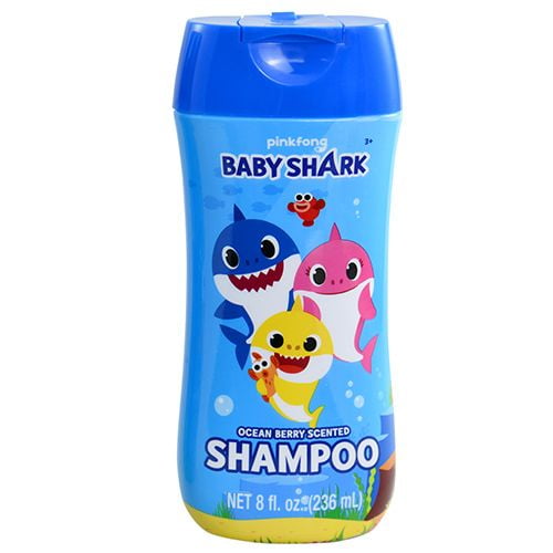 Baby Shark Shampoo 8 oz Bottle Tear Free, Parabens Free & BPA Free