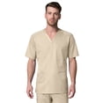 thumbnail image 1 of Maevn Uniforms Men's V-Neck Mesh Panel Solid Scrub Top, 1 of 2
