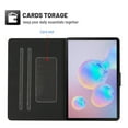 thumbnail image 3 of Dteck Folio Case for Samsung Galaxy Tab S7 11" 2020 SM-T870 T875, Slim Fit Book Cover Design Multi-Angle Stand PU Leather Case Cover, Black, 3 of 5