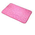 thumbnail image 4 of Kugisaki Coral Velvet Bathroom Rugs Thickened Embossed Entrance Carpet, 50*80cm Water Absorbent Non Slip Floor Mat for Bathtub Bathroom, 4 of 4