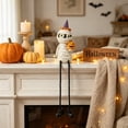 thumbnail image 2 of Halloween Dangling Leg Shelf Sitters Set Cute Mummy Ghost Witch Resin Figurines Decor,Watermelon Red, 2 of 4