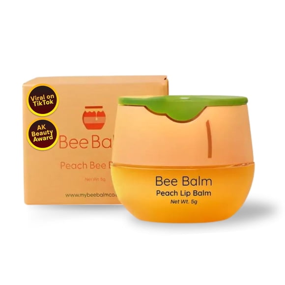 Bálsamo labial original Bee Balm Bálsamo labial hidratante de melocotón Manteca labial para labios secos y agrietados Mascarilla labial de miel y propóleo Mascarilla hidratante labial que reduce las l