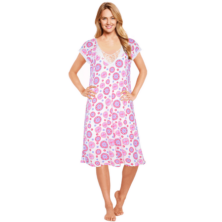 

JEFFRICO Womens Nightgowns Sleepwear Soft Pajama Dress Nightshirts Plus Size