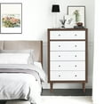 thumbnail image 4 of Costway 5 Drawer Dresser Wood Chest of Drawers Storage Freestanding Cabinet Organizer, 4 of 12