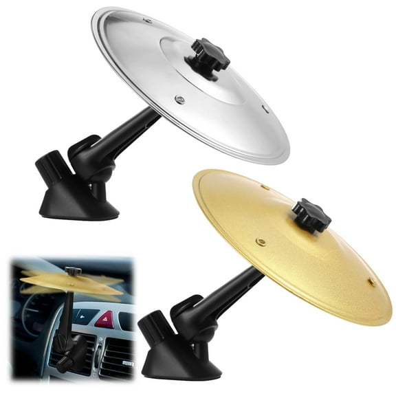 2 PCS Car Cymbals, Mini Crash Cymbal Air Vent Decor, Metal Drum Cymbals with Adjustable Arm, Universal size, Easy Installation, Fun Car Ornament for Music Lovers