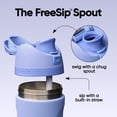 thumbnail image 2 of Botella de agua Owala FreeSip aislada 470 ml azul, 2 of 6