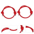 thumbnail image 3 of AURARMLET 2-Pack Adjustable Red Knot String Bracelets Rope Bangles for Men and Women, 3 of 8
