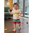 thumbnail image 5 of BemeyourBBs Toddlers Baby Boys Mexican Fiesta Outfits Cinco De Mayo Baby Boy Outfit Short Sleeve Embroidery T-shirt with Striped Pockets Shorts Set Toddler Boys Summer Clothes, 5 of 9