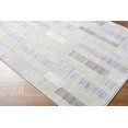 thumbnail image 4 of Hauteloom Chouko Broken Striped Area Rug - Modern Geometric Carpet for Living Room, Bedroom Area Rug - Contemporary - Silver Gray, Metallic Silver, Light Brown - 7'10" x 10' (8x10 Area Rug), 4 of 19