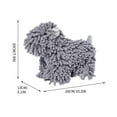 thumbnail image 3 of PEONAVET Fuzzy Ball Hand Towels Microfiber Dog Hand Towel Balls for Bathroom with Hanging Loop Decorative Fast Drying Hand Bath Towels(Gray), 3 of 5