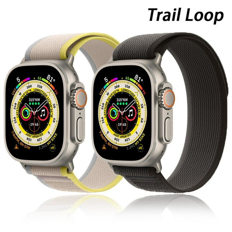 ALMNVO Trail Loop Band for Apple Watch Ultra 49mm 44mm 40mm 45mm 41mm 42mm  38mm 40 44 45 mm Bracelet iWatch Series 7 6 5 4 3 SE 8 Strap