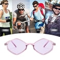 thumbnail image 5 of Gafas de sol con montura pequeña en forma de diamante transfronterizas europeas y americanas, hechas de PC, 5 of 5