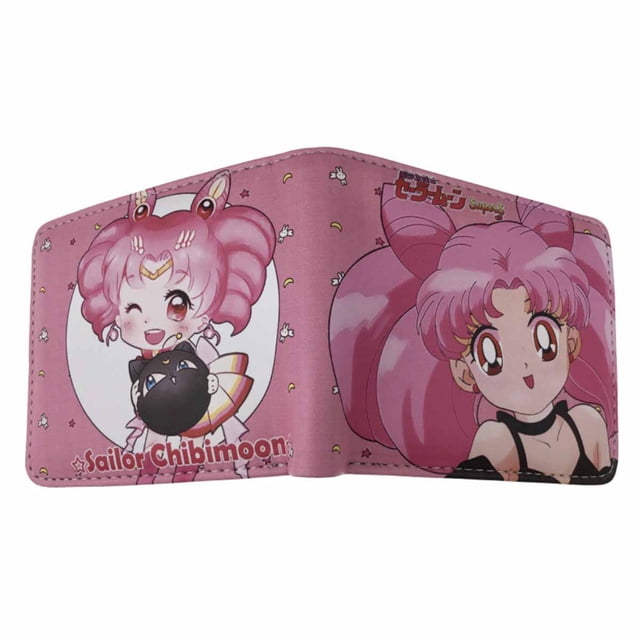 Billetera plegable delgada con personajes de anime de Wallet Sailors Moons