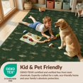 thumbnail image 4 of Design&I 6'x9' Washable Area Rug Sleek Flatweave Pet Friendly Vintage Fishing Fly Cabin Trout Hook Lure Lake Border Tackle for Queen Size Bedroom, Under Bed, 4 of 7