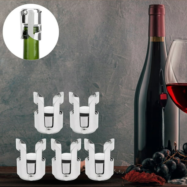 Sellador De Tapón Para Botella De Vino Espumoso, Acero Inoxidable Y Material De Silicona Tapón Para Champán Protector De Champán Para Bares, Clubes, KTV Para Restaurantes