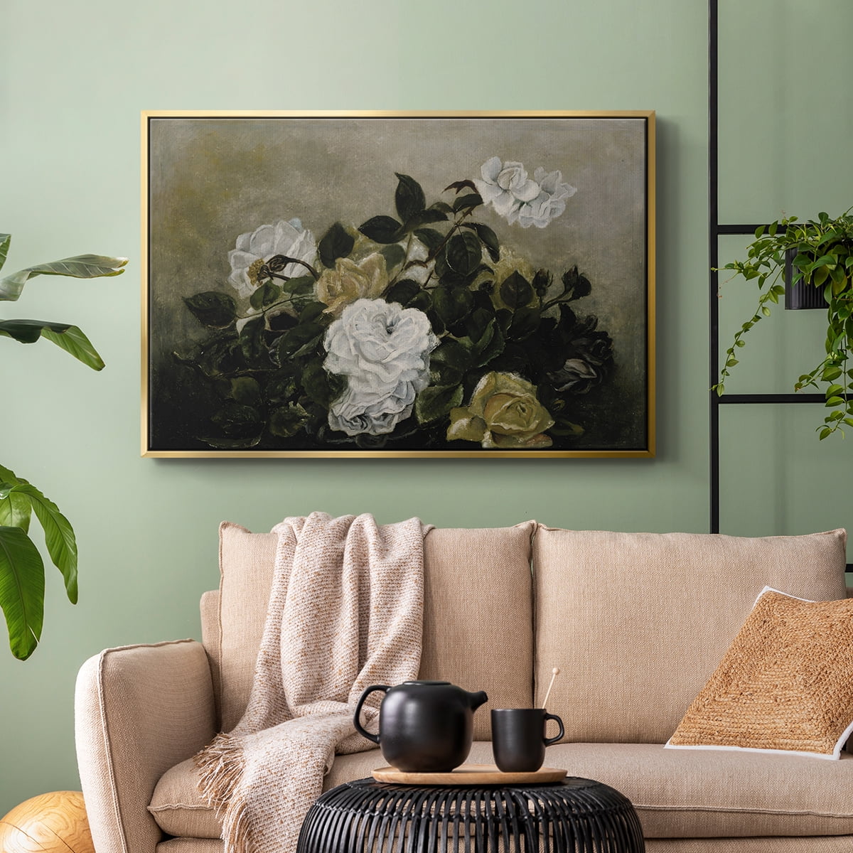 Vintage Landscape-CCLVII By Wexford Home Framed in Gold Wood Gallery Wrapped Canvas 25 in. x 37 in.