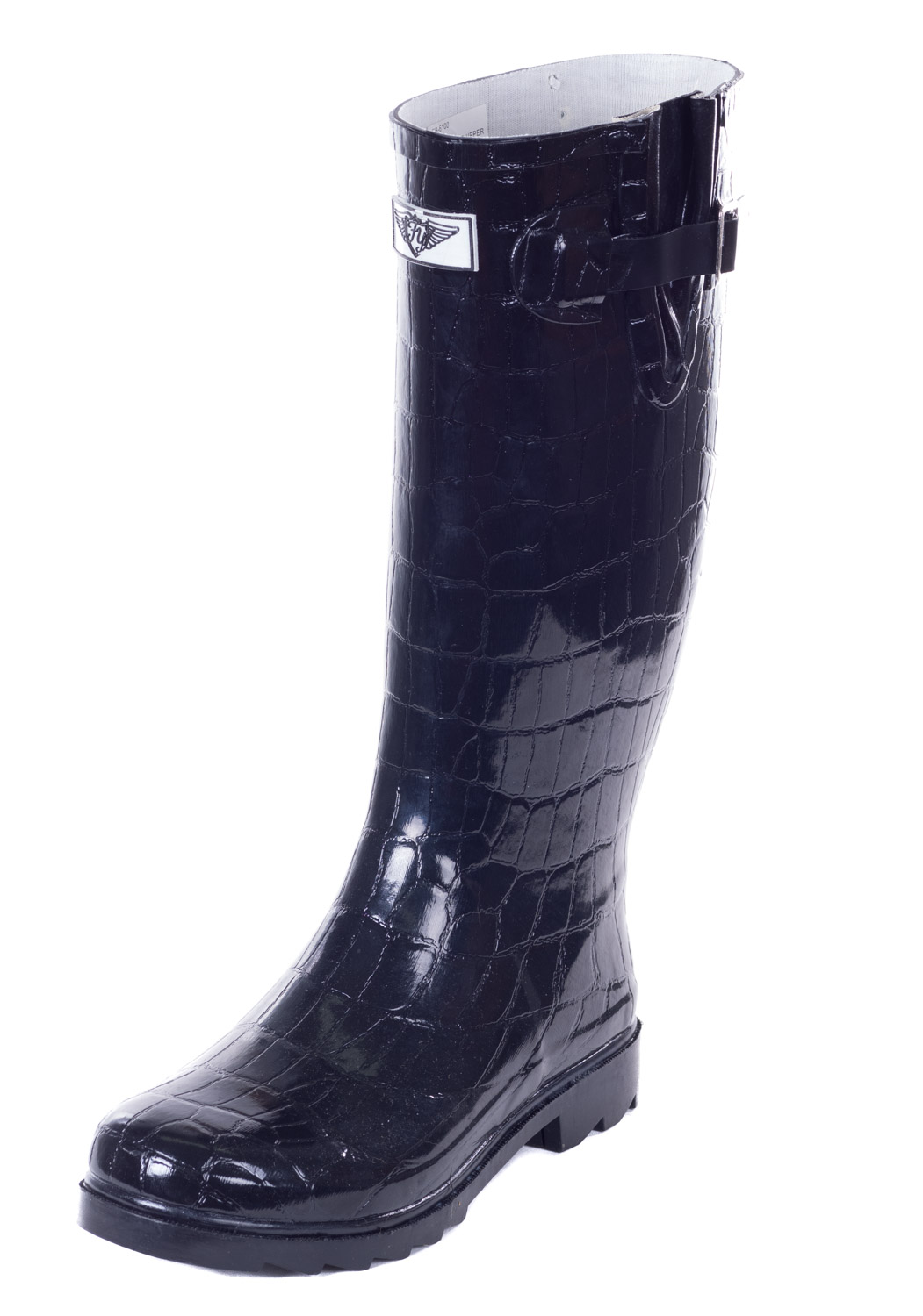 Women Rubber Rain Boots, Croco Patterns Designs
