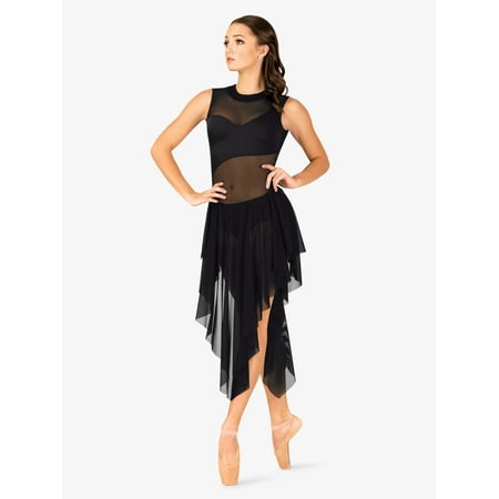 Stone Dress Clip - Womens Performance Asymmetrical Mesh Tank Dress