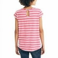 thumbnail image 2 of Nautica Womens Slub Tee Size: L, Color: Pink Stripe, 2 of 2