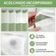 thumbnail image 3 of Cortina de Baño, Doble Capa, Antimoho Tela Impermeable, Shower Curtain con Ganchos y Ojales, Antihongos Apta para Hogar, Hotel, 3 of 4