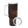 thumbnail image 2 of Daiia Western Rainy Desert Cowboy Printed 40 oz Tumbler with Handle,Ice Bully Insulated Tumbler 2 in 1 Lid Insulated Water Bottle Stainless Steel Travel Coffee Mug, 2 of 8