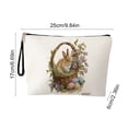 thumbnail image 3 of TanSiDing Easter Storage Bag, Large Capacity Foldable Makeup Bag with Anti-Skid Zipper, Portable Travel Organizer for Cosmetics Accessories, Easter Decorations Gift, 3 of 6